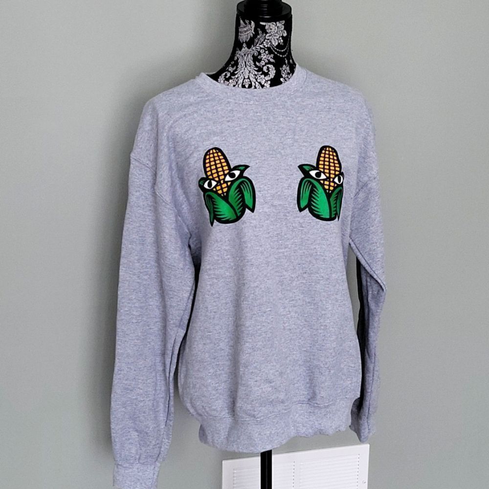 Wrkdept corn crewneck (sweater) grey small